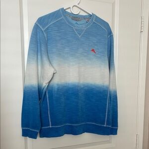 Tommy Bahamas Tobago Bay Horizon Ombré Crewneck Sweatshirt Mornings Sky size M